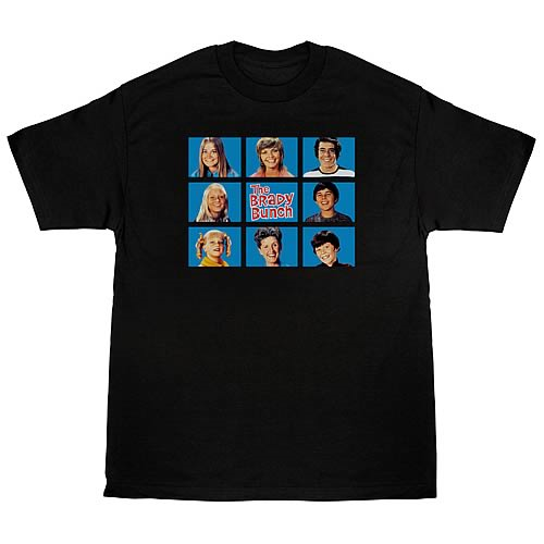 The Brady Bunch Cast Squares T-Shirt