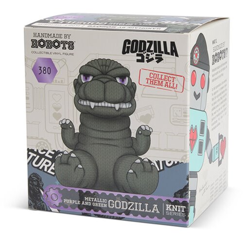 Godzilla #380 Metallic Purple and Green Handmade By Robots Vinyl Figure
