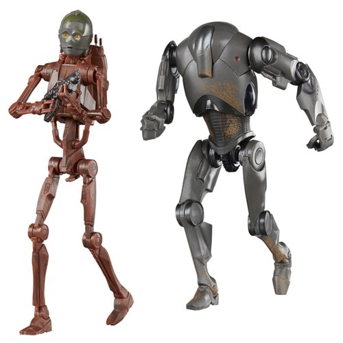 Star Wars The Black Series C-3PO (B1 Battle Droid Body) & Super Battle Droid 6-Inch Action Figures