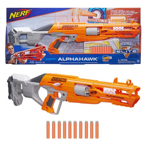 Nerf N-Strike Elite Accustrike Alphahawk blaster Brand New 