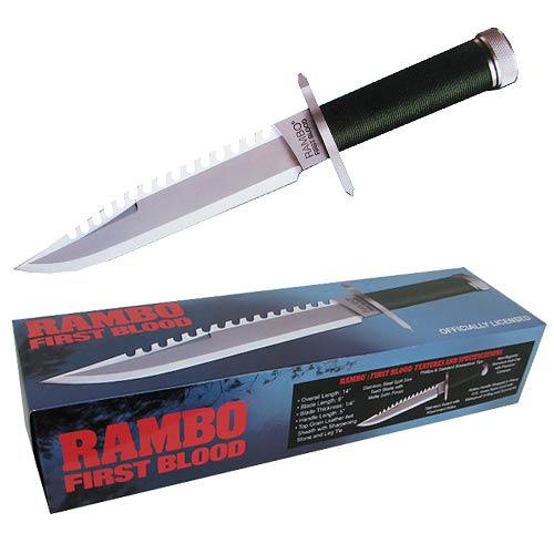 Rambo Knives Masterpiece Rambo First Blood Sylvester Stallone Collection  First Blood Part II Standard Edition Knife 