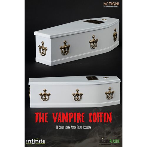 Horror of Dracula White Dracula Coffin 1:6 Scale Accessory