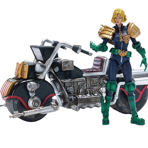 Judge Dredd Judge Anderson and Lawmaster MK II Exquisite Mini Series 1:18 Scale Action Figure Set