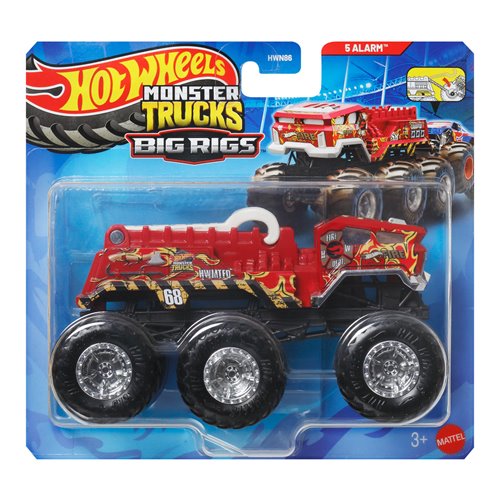 Hot Wheels Monster Trucks Big Rigs 1:64 Scale Vehicle 2026 Mix 1 Case of 4