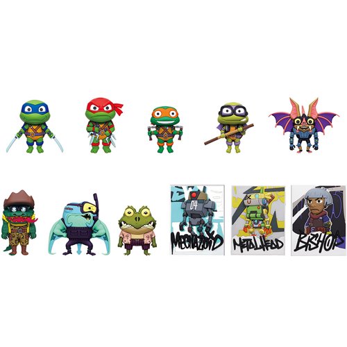 Teenage Mutant Ninja Turtles Classic Series 5 3D Foam Bag Clip Random 6-Pack