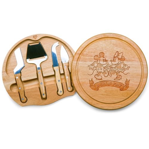 Mickey and Minnie Mouse Great Pair Circo Cheese Cutting Board and Tools Set