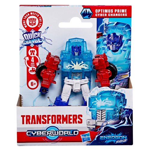 Transformers Cyberworld Optimus Prime Cyber Changers Energon Surge