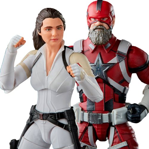 Black Widow Marvel Legends 6-Inch Red Guardian and Melina Vostkoff Action Figures, Not Mint