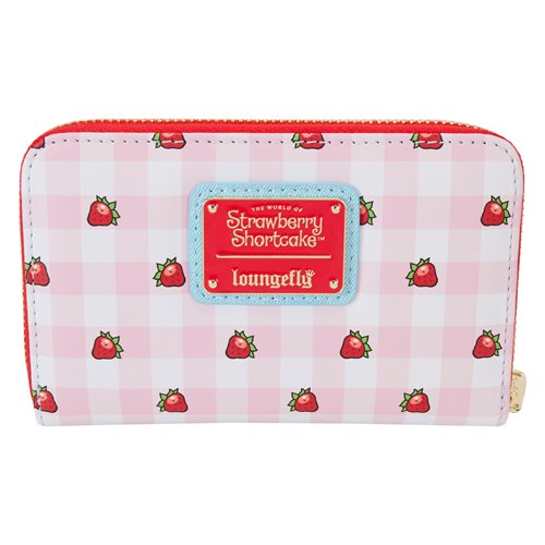 Strawberry Shortcake Denim Plaid Zip-Around Wallet