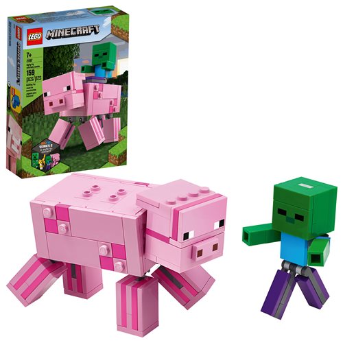 LEGO 21157 Minecraft BigFig Pig with Baby Zombie