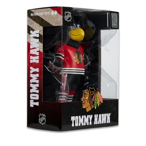 NHL Chicago Blackhawks Tommy Hawk Mascot Posed Figure