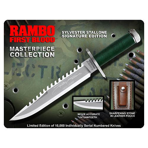 Rambo First Blood Sylvester Stallone Edition Knife Prop Replica