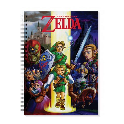 The Legend of Zelda: Ocarina of Time Collage Spiral Notebook