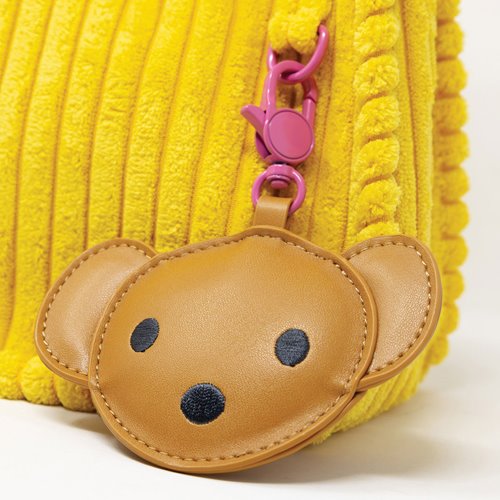 Miffy Corduroy Bagette Crossbody Bag with Bag Charm