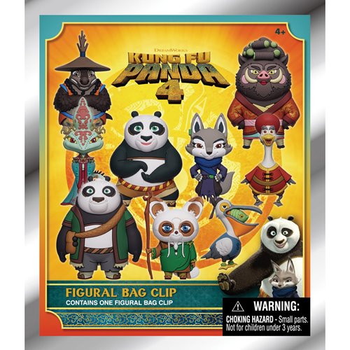 Kung Fu Panda 4 3D Foam Bag Clip Display Case of 24