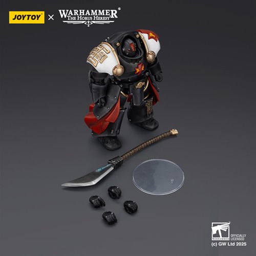 Joy Toy Warhammer The Horus Heresy White Scars Ebon Keshig Terminator 2 with Power Glaive 1:18 Scale