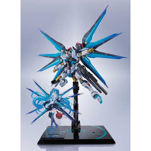 Gundam 45th Anniversary x Hatsune Miku Side Strike Freedom Gundam Type II Miku Version Metal Robot S