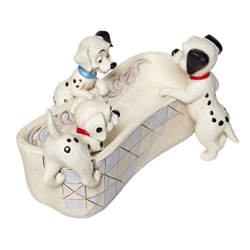 Disney Traditions 101 Dalmatians Bone Dish Puppy Bowl by Jim Shore Statue