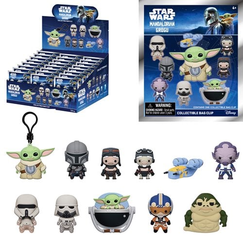 Star Wars: The Mandalorian & Grogu Movie 3D Foam Bag Clip Display Case of 24