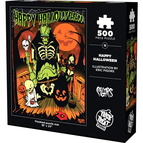 Toxic Toons Happy Halloween 500-Piece Puzzle