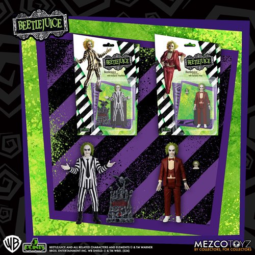 Beetlejuice 5 Points Action Figure Set of 2