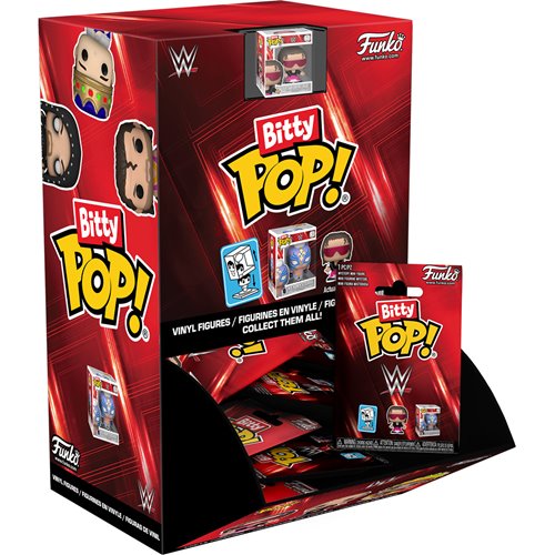 WWE Bitty Pop! Mini-Figure Singles Display Case of 36