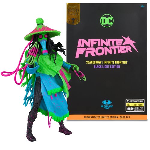 DC Multiverse Scarecrow Infinite Frontier Black Light Gold Label 7-Inch Action Figure - Entertainmen