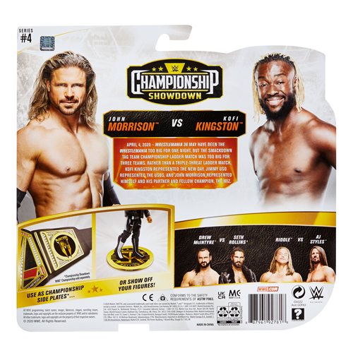 WWE Championship Showdown Series 4 John Morrison vs Kofi Kingston Action Figure 2-Pack