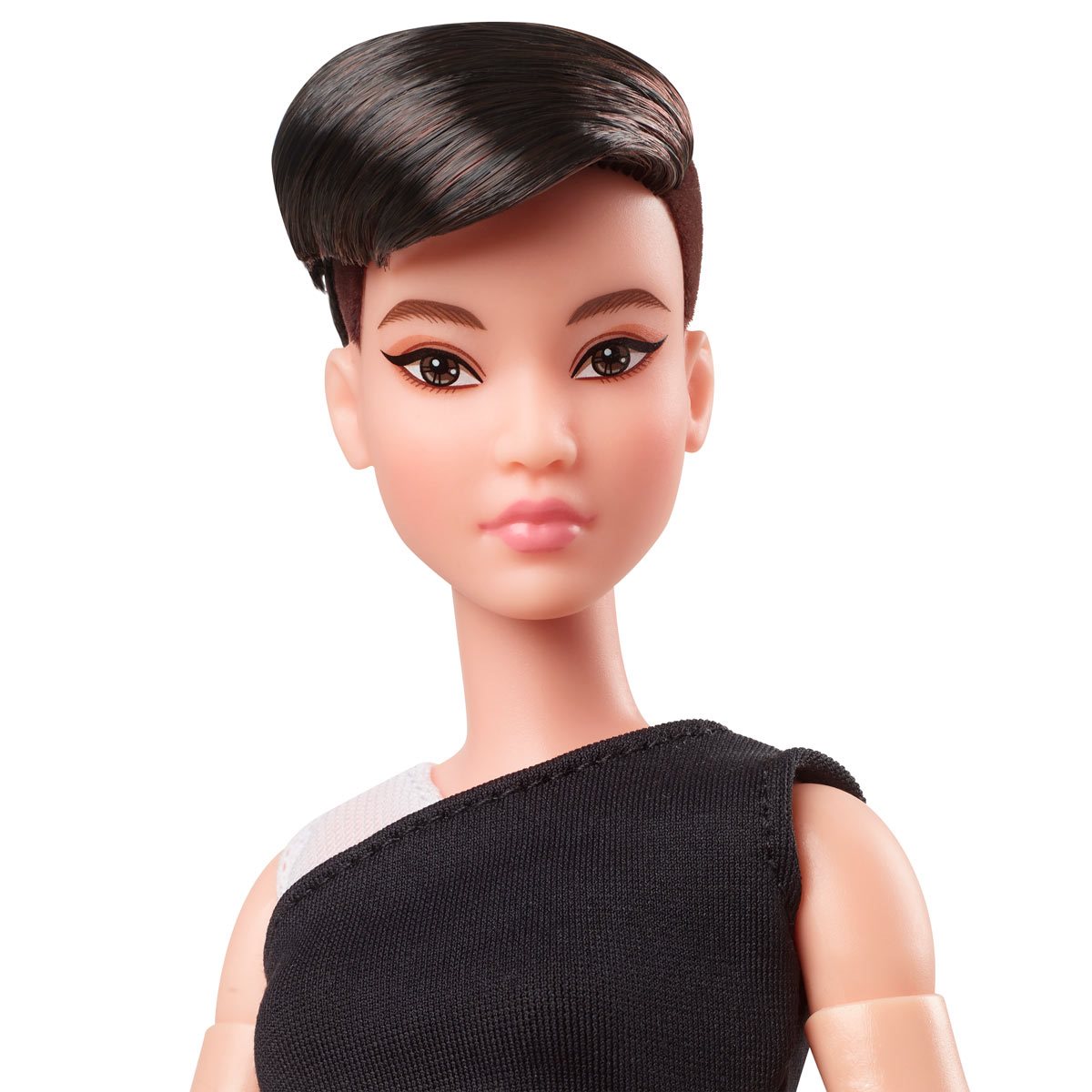 guld Eddike Kristendom Barbie Looks Doll With Pixie Brunette Hair
