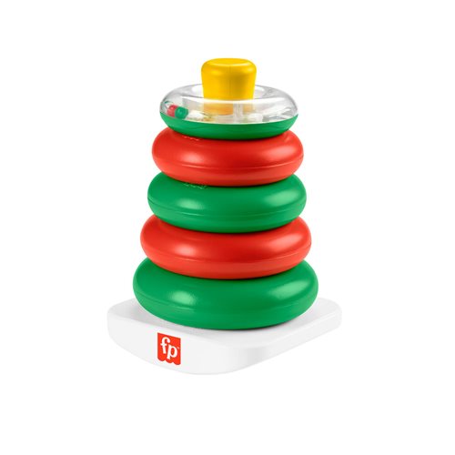 Fisher-Price Rock-a-Stack Holiday Ring Toy