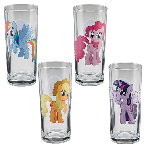 My Little Pony Friendship is Magic 10 oz. Glass 4-Pack