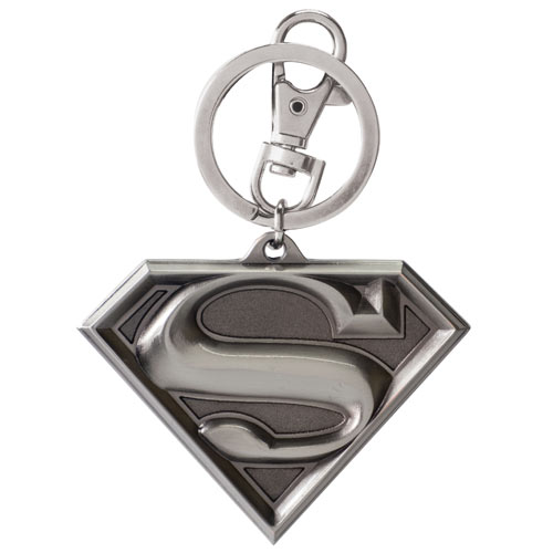 Superman Shield Logo DC Comics Pewter Key Chain