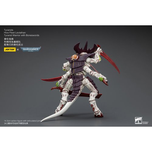 Joy Toy Warhammer 40,000 Tyranids Hive Fleet Leviathan Tyranid Warrior with Boneswords 1:18 Scale Ac