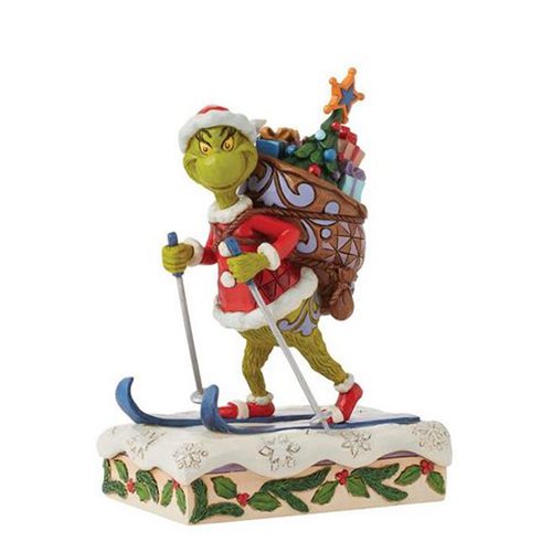Dr. Seuss Grinch Skiing By Jim Shore Statue