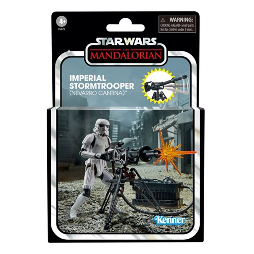 Star Wars The Vintage Collection Deluxe Imperial Stormtrooper and E-Web Cannon 3 3/4-Inch Action Fig
