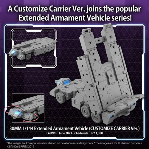 30 Minute Missions Extended Armament Vehicle Customize Carrier Version 1:144 Scale Model Kit