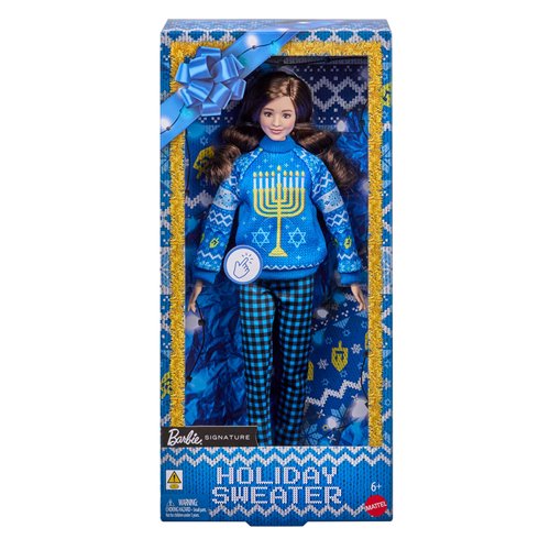 Barbie Ugly Sweater Doll with Blue Sweater