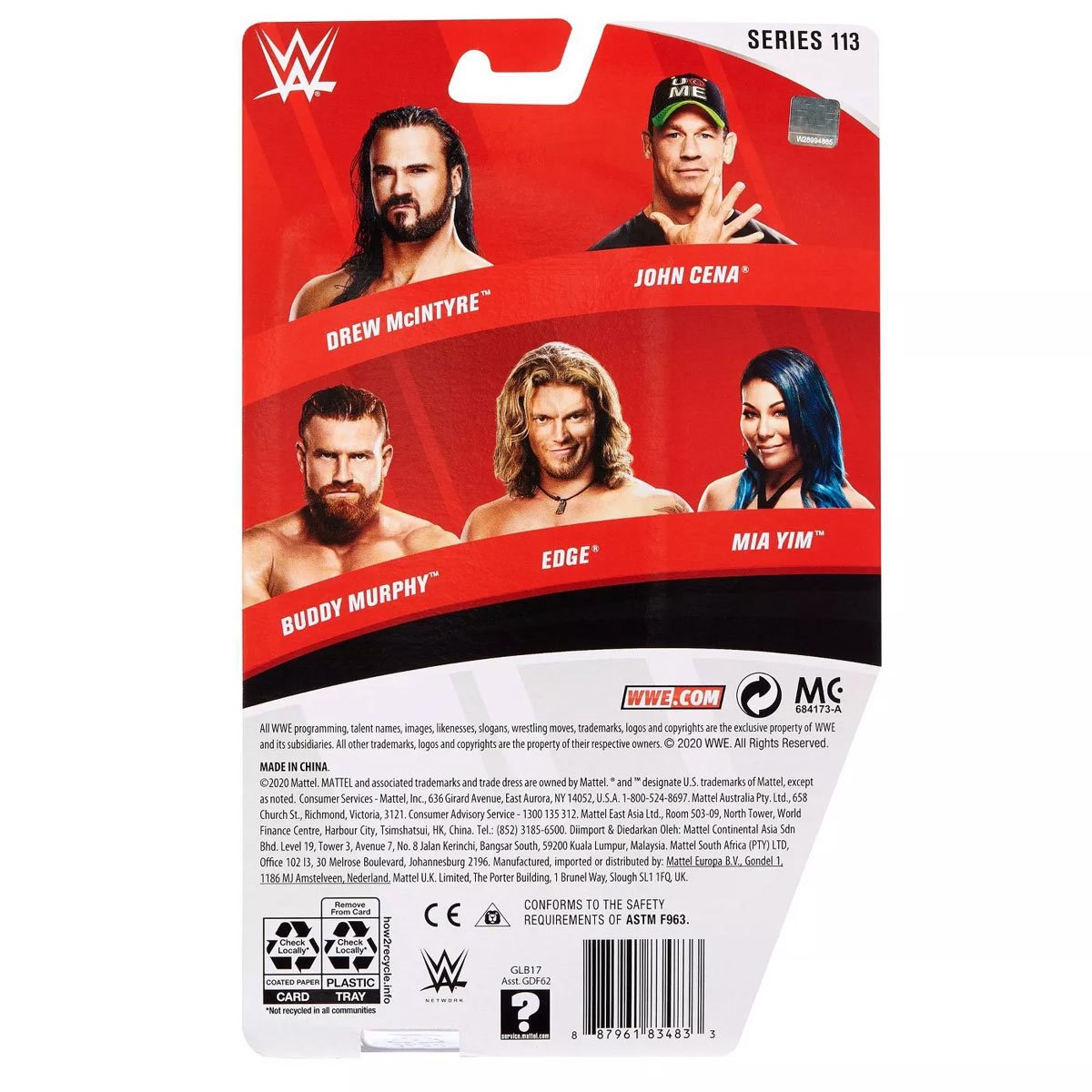 WWE John Cena Basic Serie 113 Mattel Wrestling Actionfigur Du Cant Stopp Me 