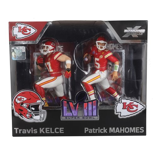 NFL SportsPicks 2024 Travis Kelce and Patrick Mahomes 7-Inch Scale Posed Figure 2-Pack