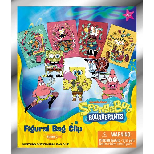 Nickelodeon Series 7 3D Foam Bag Clip Random 6-Pack