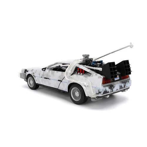 Hollywood Rides Back to the Future Time Machine Frosted 1:24 Die-Cast Metal Vehicle