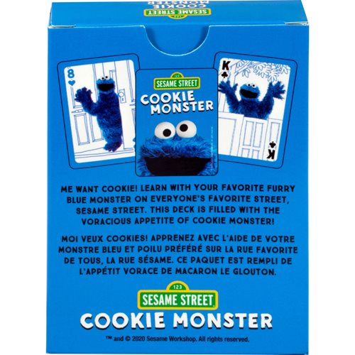 Sesame Street Cookie Monster Playing Cards