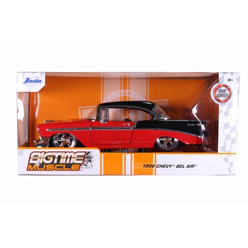 Bigtime Muscle 1956 Chevy Bel Air Red 1:24 Scale Die-Cast Metal Vehicle