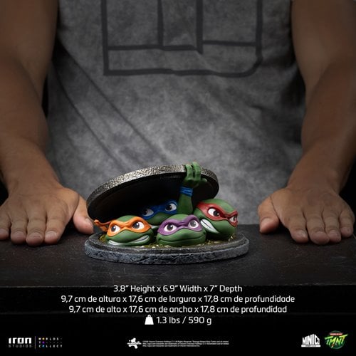 Teenage Mutant Ninja Turtles (1990) Movie Poster Sewer MiniCo Vinyl Figure - Entertainment Earth Exc