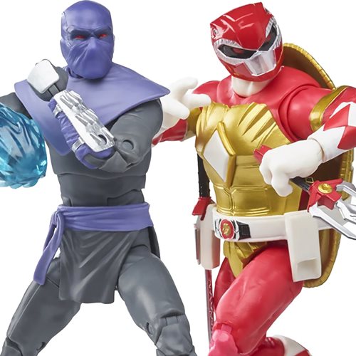 PR X TMNT Foot Soldier Tommy and Raph Red Ranger, Not Mint