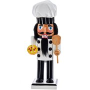 Chef with Pizza 9-Inch Wooden Nutcracker