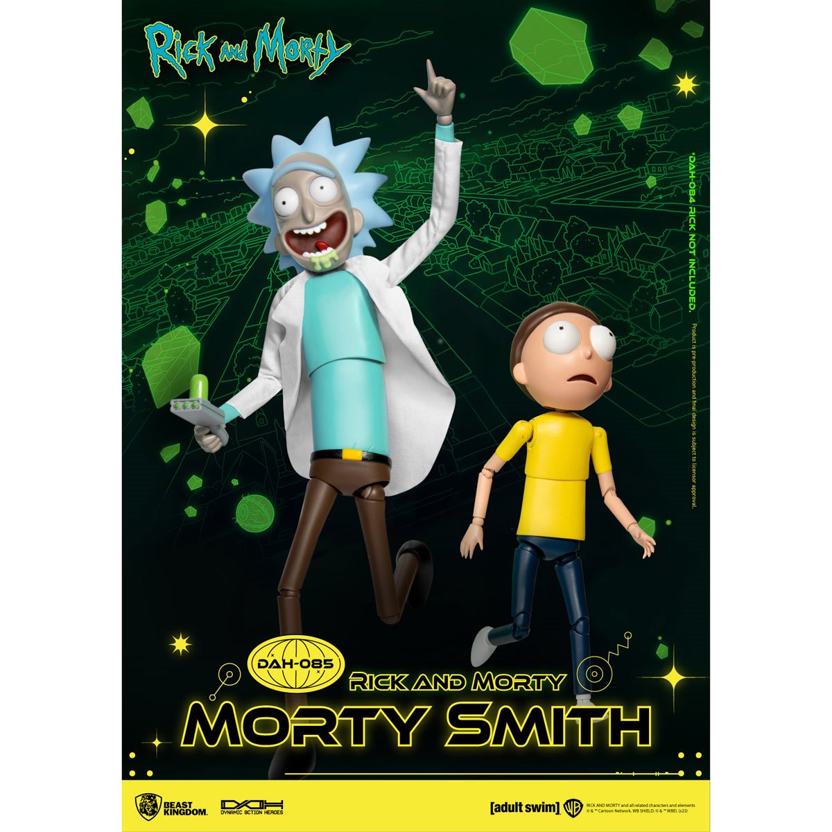 Figurine en carton - Rick et Morty - Morty Smith - Hauteur 165 cm