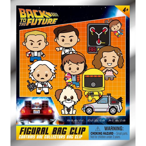 Back to the Future Series 1 3D Foam Bag Clip Random 6-Pack
