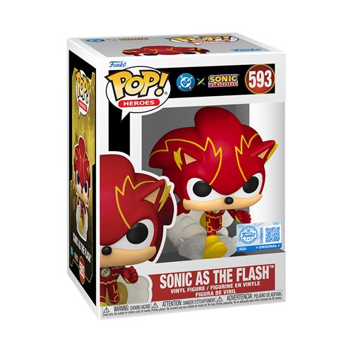 Justice League x Sonic the Hedgehog Sonic as Flash Funko Pop! Vinyl Figure