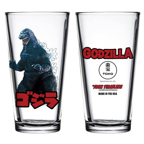 Godzilla Figure Toon Tumbler Pint Glass
